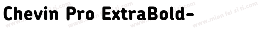 Chevin Pro ExtraBold字体转换